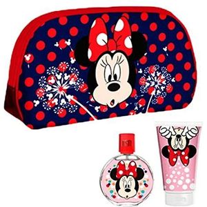 Minnie Mouse cadeauset: parfum voor kinderen (50 ml) & douchegel (100 ml) + prachtige toilettas, cadeau voor meisjes