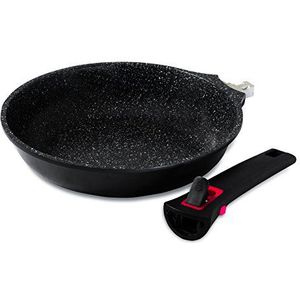 Baumalu GRANIT PRO 383603 braadpan 32 cm gesmeed aluminium Zwart