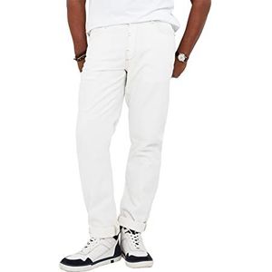 Joe Browns Heren rechte been klassieke zomer witte denim jeans, wit, 34 Regular, 34/32, Wit, 34W / 32L