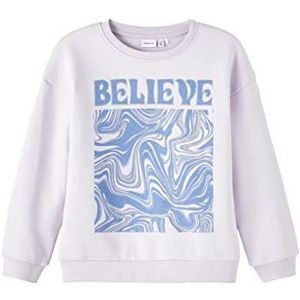NAME IT Girl's NKFRANDI LS Sweat BRU Sweatshirt, Orchid Petal, 116