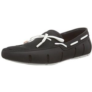 SWIMS Heren Lace Loafer Bootschoenen, Zwart Zwart Wit 023, 43.5 EU