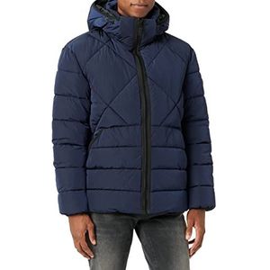 TOM TAILOR Uomini Puffer jas met capuchon 1032484, 10668 - Sky Captain Blue, M