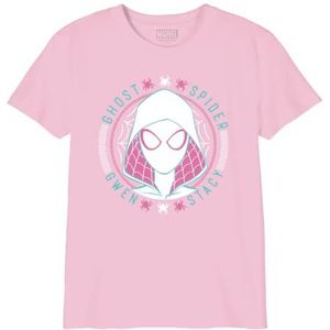 Marvel T-shirt voor meisjes, Roze, 10 Jaar