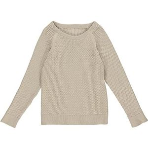 Müsli by Green Cotton Jongens Knit Cable Sweater, feather, 104 cm