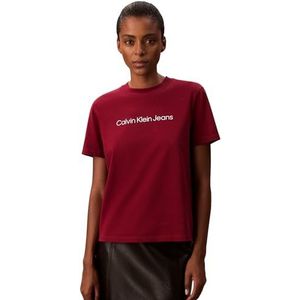 Calvin Klein - A- INST. LOGO CLASSIC TEE SS - T-shirt - Magenta Jewel