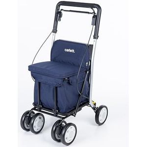 Carlett - Lett800 Comfort Move - Boodschappentrolley - Marineblauw - 29 l/15 kg