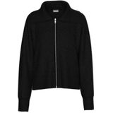 pieces - PCMALOU LS ZIP KNIT - Cardigan - Zwart