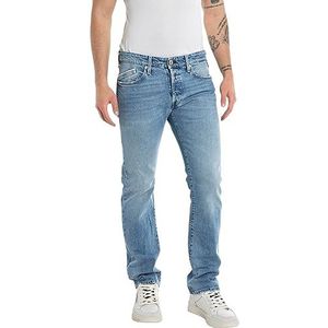 Replay Heren Jeans Waitom Regular Fit van Comfort Denim, Lichtblauw 010, 32W / 30L