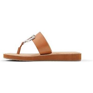 ALDO Dames Tatyx platte sandaal, cognac, 39 EU