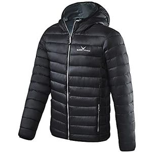 Black Crevice - Gewatteerde Herenjas - Wind- en Waterafstotend - Lichte Gewatteerde Jas