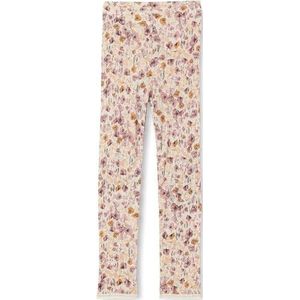 Bestseller A/S Meisjes NKFWANG Wool Needle XXIII Leggings, Moonbeam/AOP: AOP, 116, Moonbeam/Aop: AOP, 116 cm