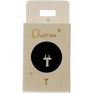 Depesche 11834-018 Bedel letter T, vergulde hanger voor kettingen, armbanden en oorbellen, ideaal als klein geschenk