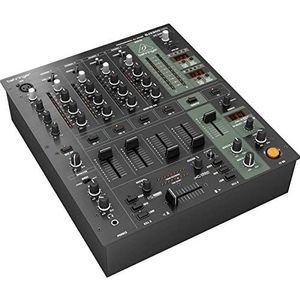Behringer DJX900USB Professionele 5-kanaals DJ-mixer met INFINIUM 'Contact-Free' VCA Crossfader, geavanceerde digitale effecten en USB-/audio-interface