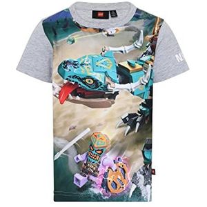 LEGO Ninjago LWTaylor 323 T-shirt voor jongens, grijs melange, 152 jongens