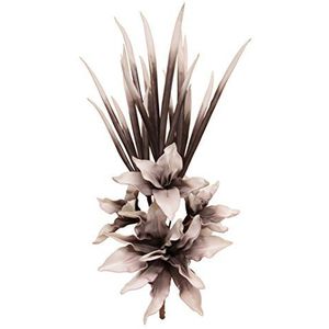Flair Flower Soft bloemstuk kunststof, bruin/wit, 77 x 28 x 18 cm