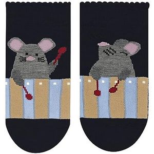 FALKE Unisex Baby Music Mice duurzaam katoen met patroon 1 paar sokken, blauw (marine 6120), 80-92