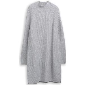 Tom Tailor Denim - Gebreide Jurk - Knielang - Lange Mouwen - Regular Fit