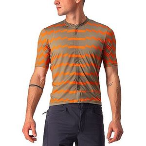 CASTELLI Unltd Serato Jrsy Lang shirt voor heren, Olive Green/Orange Rust, XS