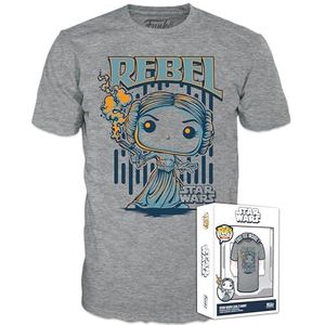 Funko Boxed Tee: Star Wars - Leia - Medium - T-shirt - Kleding - Geschenkidee - Top met korte mouwen voor volwassenen, uniseks mannen en vrouwen - Officiële Merchandise Fans Multicolour
