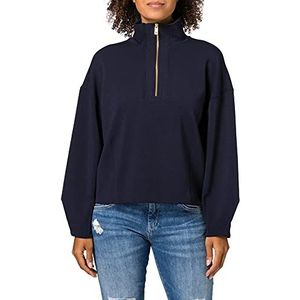 Scotch & Soda Dames gestructureerd anorak sweatshirt, Night 0002, XL