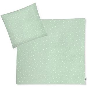 Julius Zöllner Jersey - kinderbeddengoed 80 x 80 cm + 35 x 40 cm, 2-delige set dekbedovertrek en kussensloop, 100% jersey-katoen, met ritssluiting, Öko-Tex Standard 100, Stary