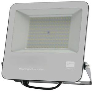 100 W projector met 1M-chip, inclusief kabel, kleurtemperatuur 6500 K, design in zwart en grijs matglas, ideaal voor effectieve en moderne verlichting in verschillende ruimtes.