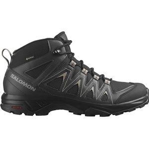 SALOMON - X BRAZE MID GORE-TEX - Wandelschoenen - Zwart / Phantom / Vintage Kaki