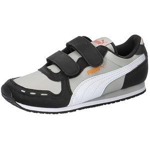 PUMA Cabana Racer SL 20 V PS, uniseks gymschoenen voor kinderen en jongens, Ash Gray PUMA White PUMA Black, 6663 EU