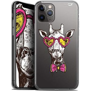 Beschermhoes voor Apple iPhone 11 Pro Max, ultradun, motief hipster giraffe