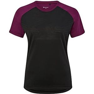 Ziener Dames Nabuca functioneel shirt - fiets, outdoor, fitness, sport - ademend, sneldrogend, korte mouwen,