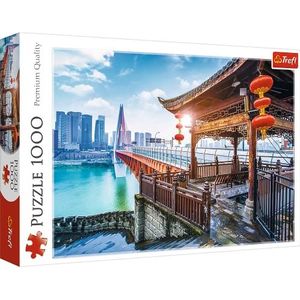 Trefl - Chongqing, China - Puzzel 1000 Elementen - Chinese Stad, Stadslandschap, Creatief Vermaak, Leuke, Klassieke Puzzels voor Volwassenen en Kinderen vanaf 12 jaar
