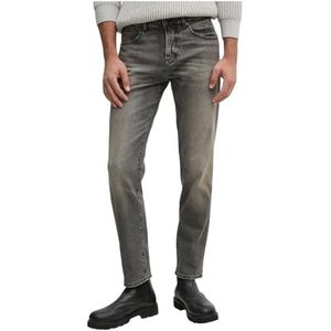 BOSS Heren RE.Maine BO Maine Regular-fit jeans in comfortabele stretch denim, Donkergrijs, 32W / 32L