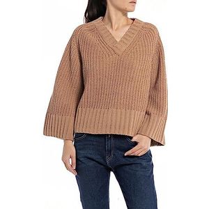 Replay Dames Cropped Trui, 614 Desert, S