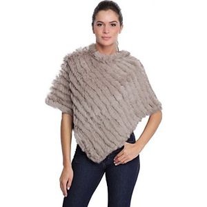 Oakwood dames poncho, beige (beige), onesize grote maten