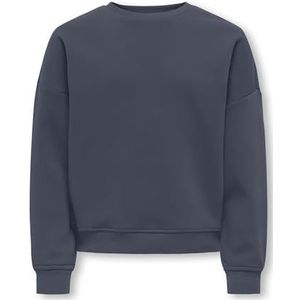 ONLY GIRLS - Sweatshirt - Grijs - Katoen - Loose Fit