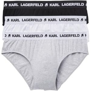 Karl Lagerfeld - Slip - Grijs Zwart Wit - 3 Pack - Jersey