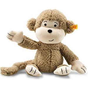 Steiff Brownie Monkey Pluche dier, 30,5 cm, modern design, pluche dier voor kinderen, machinewasbaar, knoopkwaliteit