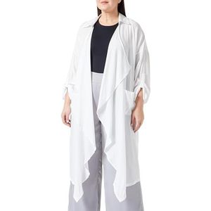 ZITHA Dames blousejack blouse, wit, XL