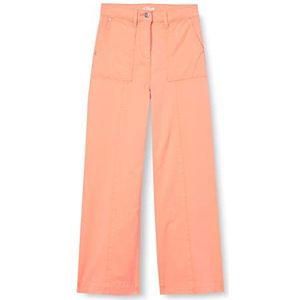 s.Oliver Lange broek, brede pijpen voor meisjes en meisjes, Oranje., 140 slank