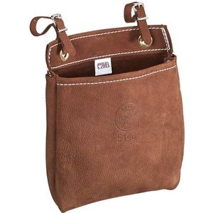 Klein Tools 5146 Gereedschapstas, lederen gereedschapstas met verstelbare riembanden, duurzame universele elektricientas meet 9 x 3 x 8 inch