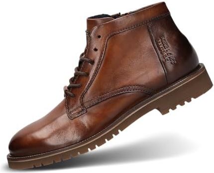 bugatti Heren 331-AO930 laarzen met koude voering, cognac/donkerbruin, EU 40, cognac donkerbruin, 40 EU