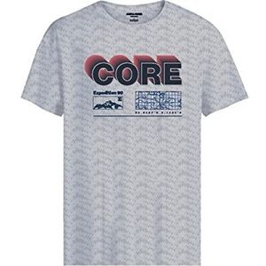 JACK & JONES Heren JCOBOOSTER Tee SS Crew Neck MAR 23 T-shirt, lichtgrijs melange, M, lichtgrijs gem, M