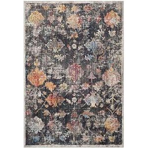 Safavieh Eigentijds handgetuft rechthoekig tapijt, abstracte collectie, ABT141, in grijs/zwart, 122 x 183 cm voor woonkamer, slaapkamer of elke binnenruimte
