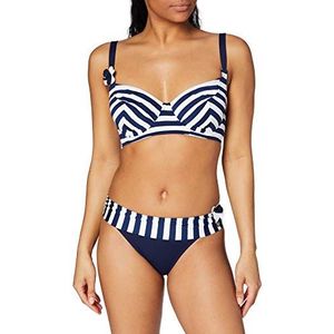 Haute Pression Dames Bikini, Bleu (Rayé Marine), 40 (fabrikant maat:95G)