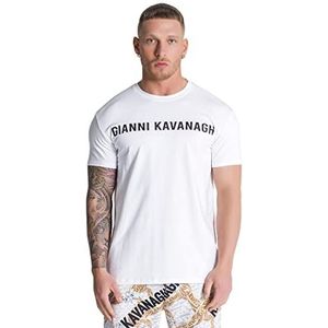 Gianni Kavanagh Witte Dubai T-shirt, M heren, Regulable, M