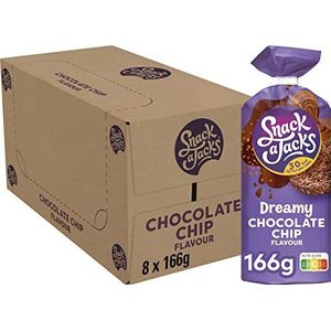 Snack A Jacks Rijstwafel Dreamy Chocolate Chip, Doos 8 stuks x 166 g