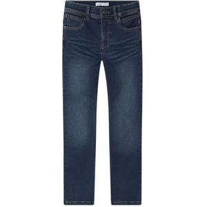 NAME IT Nkmsilas Slim Fleece Jeans 3023-An O, donkerblauw (dark blue denim), 122