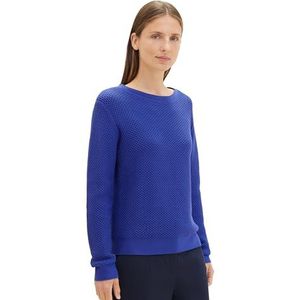 TOM TAILOR Damestrui, 25386 - Crest Blauw, 3XL