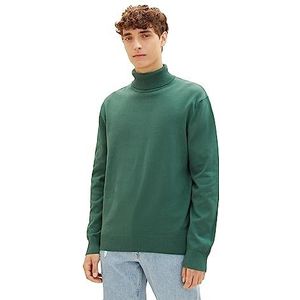 TOM TAILOR Denim Basic gebreide coltrui voor heren, 10778-Hunter Green, XXL