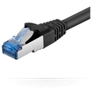 Microconnect 1m Cat6a S/FTP netwerkkabel (1 m, Cat6a, S/FTP (S-STP), RJ-45, RJ-45, zwart)